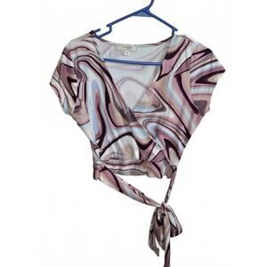 No Comment NY-LA Women's Wrap Top, Size Large